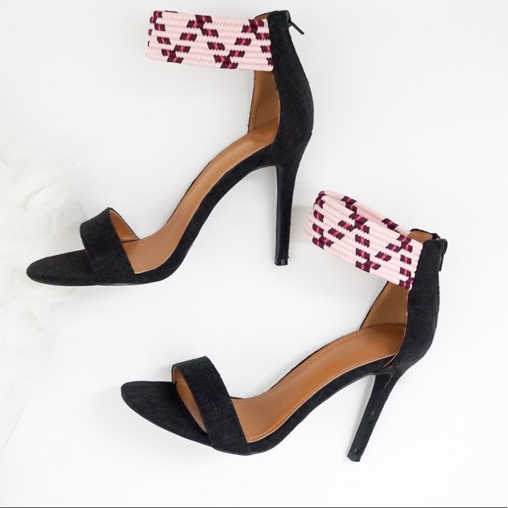 Black and Pink Heels
